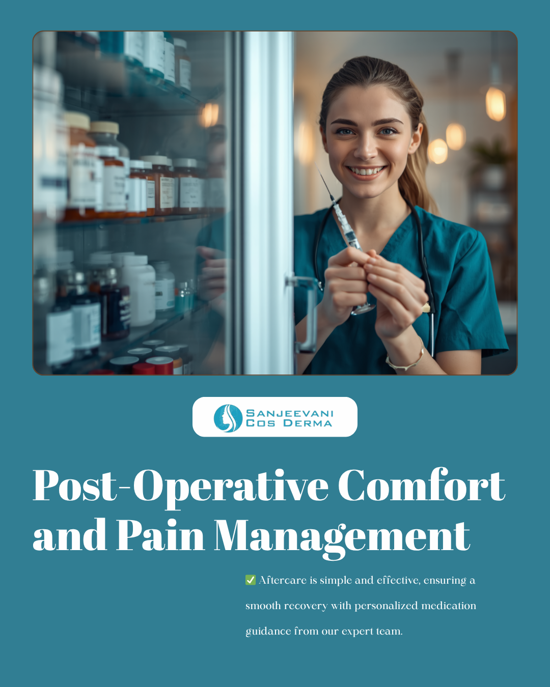 Post-Operative Comfort and Pain Management — Sanjeevani Cos Derma